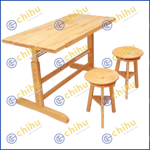 Bàn đôi ghế tròn đơn